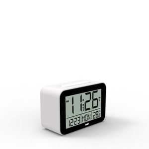 Réveil Projecteur Radio-Piloté Infactory - Affichage Sur Mur/Plafond, Thermomètre, USB