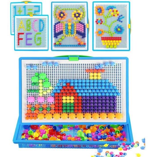 Jeu De Mosaïque - Loisir Créatif - 592 Clous - Multicolore - Pour