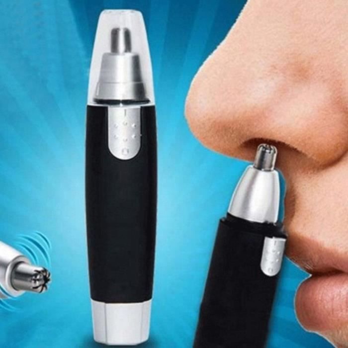 Tondeuse Électrique Étroite Étancher - Pour Nez, Oreilles Et Poils Indésirables - Taille S, Fonctionne Sur Pile AA (Non Incluse)