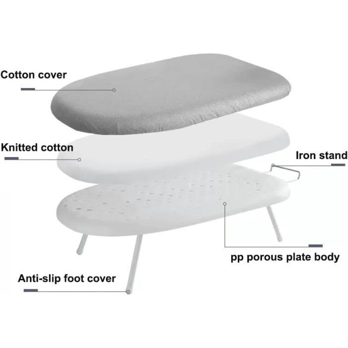 Gris Mini table à repasser amovible pour petit appartement - Cdiscount  Maison