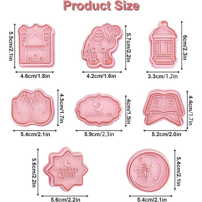 Lot De 8 Emporte-pièces Fleurs En Plastique - Pour Biscuits, Fondant, Pâtisserie, Tailles Variées (5cm Environ)