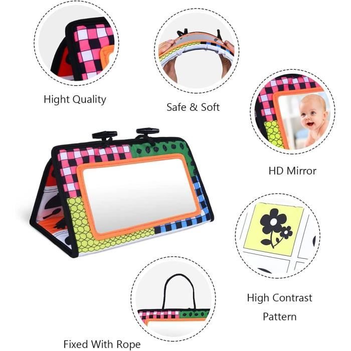 Jouet d'Évei pour Bébé - AUCUNE - Sensoriel Miroir Montessori Jouet - Cadeau pour Bébé 0 3 6 12 Mois Jouet d'Évei pour Bébé - AUCUNE - Sensoriel Miroir Montessori Jouet - Cadeau pour Bébé 0 3 6 12 Mois