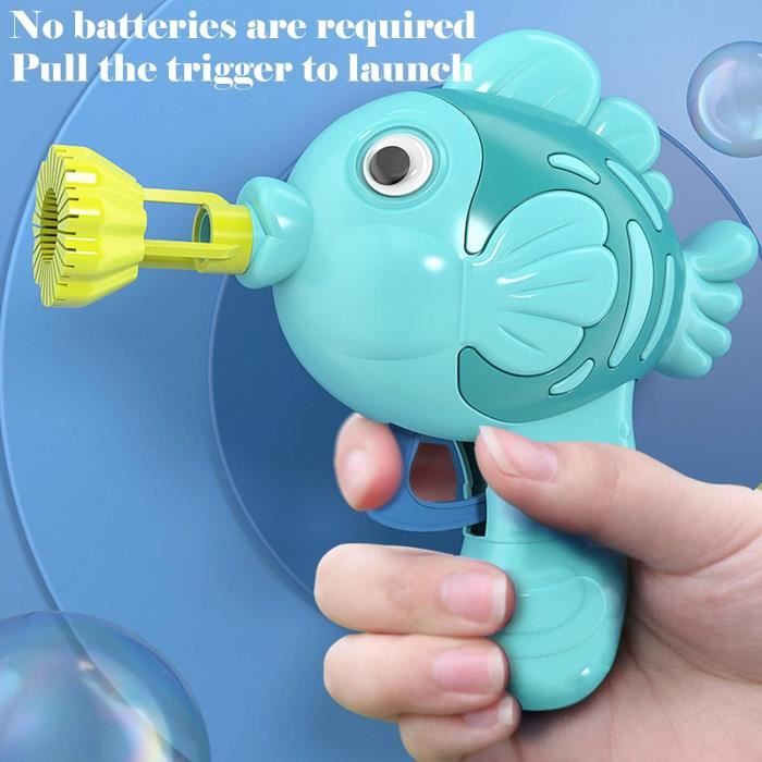 Bazooka Bubble® Bleu | Machine à Bulle de Savon | Jouet Rocket Automatique avec 69 Trous | Jeu d'Exterieur pour Enfants et Adultes | Jeu d'eau 100% Fun | Été | OriginalCup