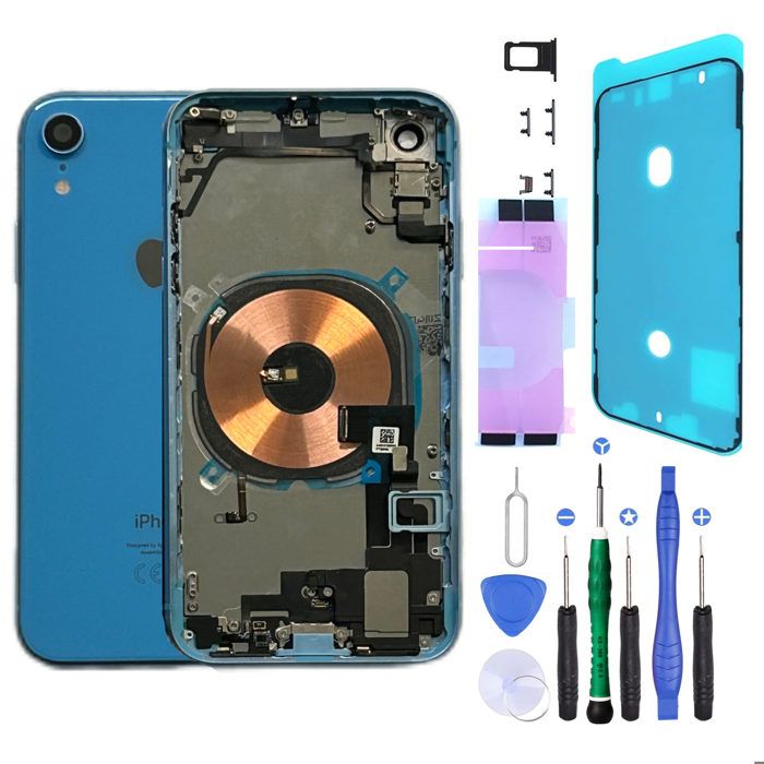 Châssis Complet Rouge Pour IPhone XR Pré-monté - Écran, NFC, Joint, Kit Outils Inclus, Neuf CINQ TEQ
