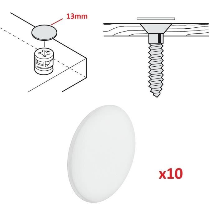 VERYNICE-MAP Cache Vis Auto Adhésif Vis Trou Autocollant Pour Meuble