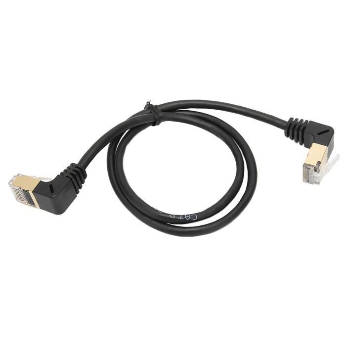 Duokon Câble Ethernet RJ45 Cat8 Câble réseau RJ45 Câble Ethernet Cat8 résistant aux intempéries pour routeurs TV video detachee