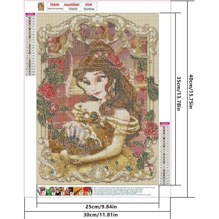 Estampe Encadrée Princesse Diana – Cadre Métal Doré – Vintage 1990 – E23