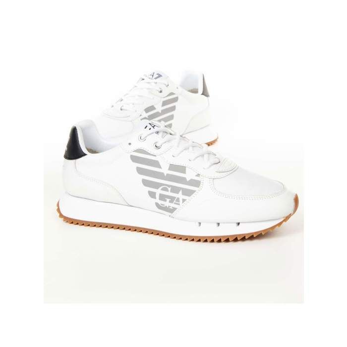 Basket Emporio Armani Homme GA authentic Blanc cuir