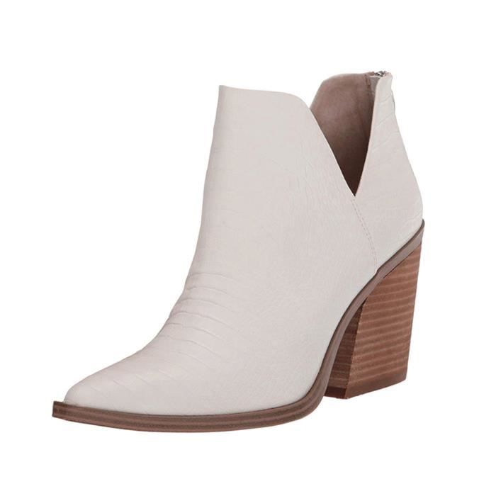 Bottines bout pointu clearance talon carré