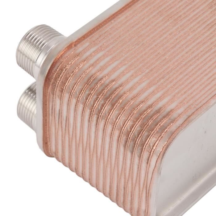 Refroidisseur De Moût Inox 36 Plaques - Pour Brassage Bière Maison - Jusqu'à 60L