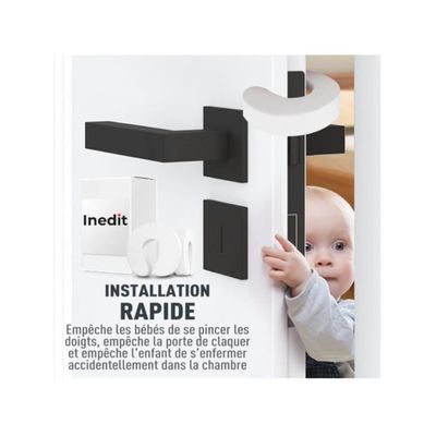 Romon Bloque Porte Bu00e9bu00e9, 8 Piu00e8ces Cale Anti Pince Doigt Pour Fenetre Su00e9curitu00e9, Porte Securite Bebe