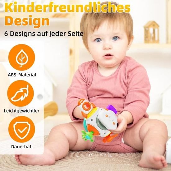 Planche occupée Montessori, jouets sensoriels avec interrupteur