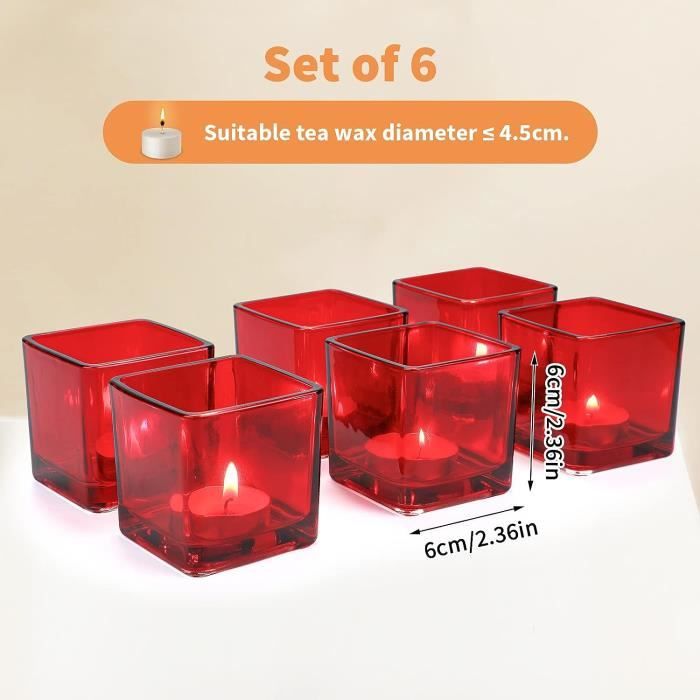 12 Bougeoirs En Verre Transparent - 15/20/25 Cm - Pour Bougies Côniques - Décoration Élégante