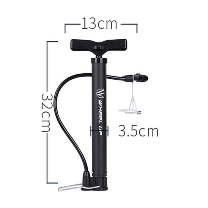 Mini Pompe à Vélo Alliage Aluminium 120 PSI - Compacte Et Léger Avec Tuyau Amovible