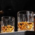 KANARS 6 Pièces Verres à Whisky, 300ml Verre a Whiskey en Cristal, Belle Boîte Cadeau-3