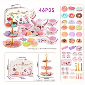 Dinette Enfant 3 Ans Set De Thé Pour Enfants DeAO - Service à Thé Licorne Avec Jouets Dessert - Cadeau Fille 3 Ans Jouet éducatif Sans écran