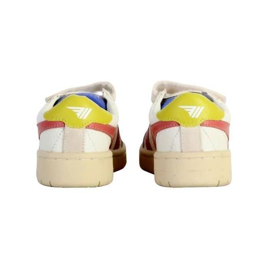 Basket Cuir Gola Falcon Strap Blanc Rose Enfant Femme Blanc rose Cdiscount Chaussures