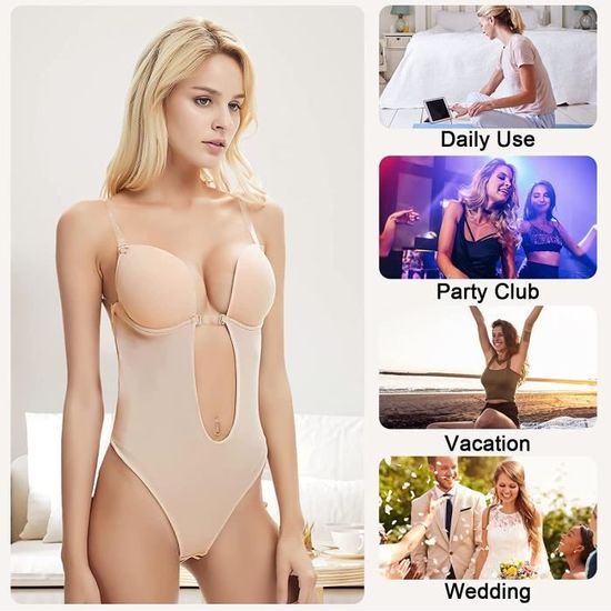 Body Shaper Dos Nu Pour Femme - Soutien-Gorge Invisible Push Up, Pour Robes De Soirée