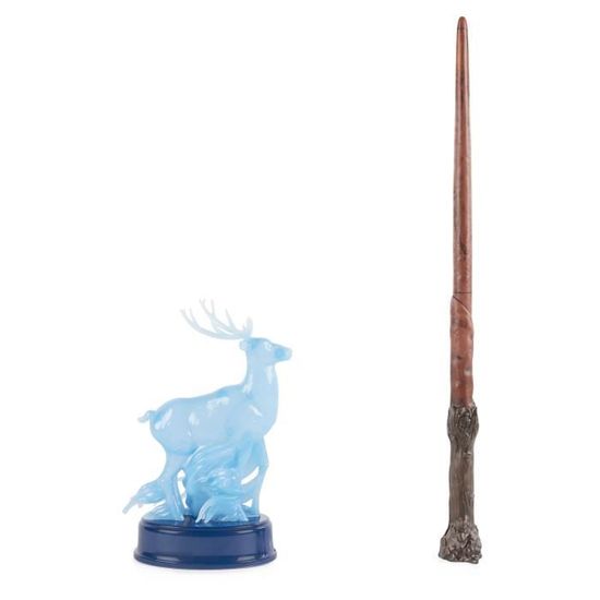 Baguette Magique Collector Patronus Harry Potter - Spin Master - 7 sorts -  Effets sonores et lumineux - Bleu - Cdiscount Jeux - Jouets