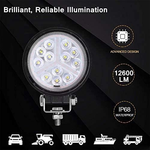 Phare De Travail LED 12V 18W - 6 LED, IP68, Support Réglable Pour Camion, Voiture, Bateau