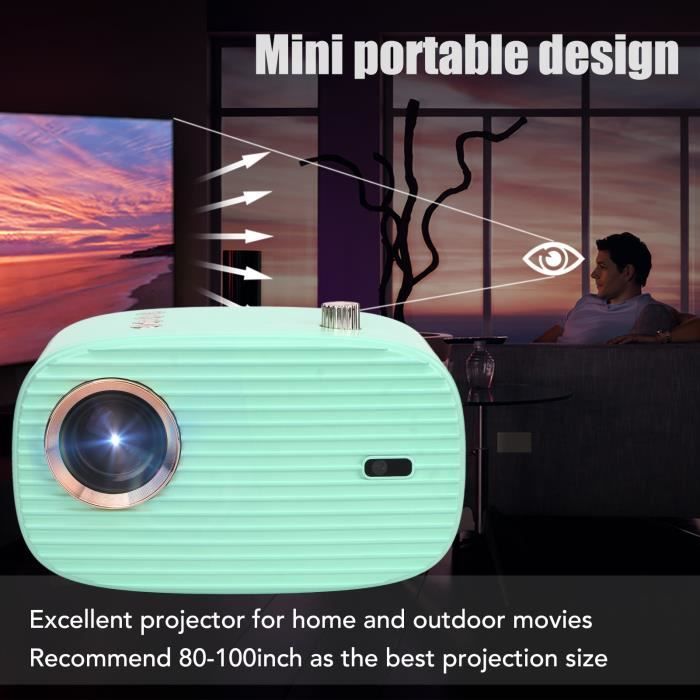 Videoprojecteur, Mini Projecteur Portable, 8000L Retroprojecteur WiFi Full  HD 1080P Supporté, Video Projecteur Home Cinéma [21] - Cdiscount TV Son  Photo