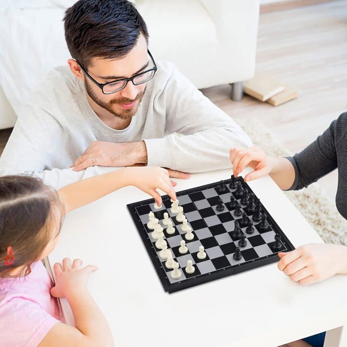 Dunkwckore Jeu D'échecs, Pliable Echiquier Magnetique, Portable Chess Board, Mini Échecs Dunkwckore Jeu D'échecs, Pliable Echiquier Magnetique, Portable Chess Board, Mini Échecs