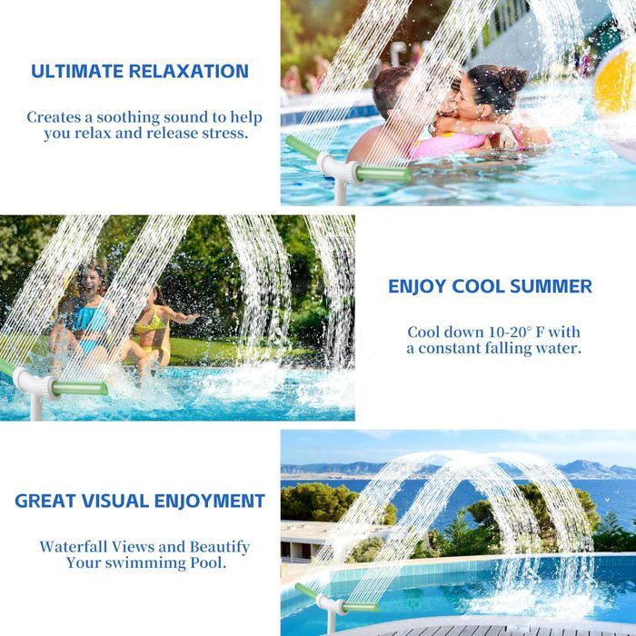 Fontaine de Piscine, Fontaine Cascade de Piscine, Accessoires de ...