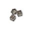 7,07-7,27mm 10 rivoli ss34 xirius chaton-mocca foiled-dim: cristal swarovsky