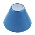 Abat-jour Suspension en Tissu Cage pour Ampoule E27 Base pour Lampadaire Lampe de Chevet de Table Bleu-0