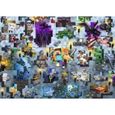 Puzzle 1000 pièces Minecraft - Ravensburger - 17188 - Dessins animés et BD - Gris-0