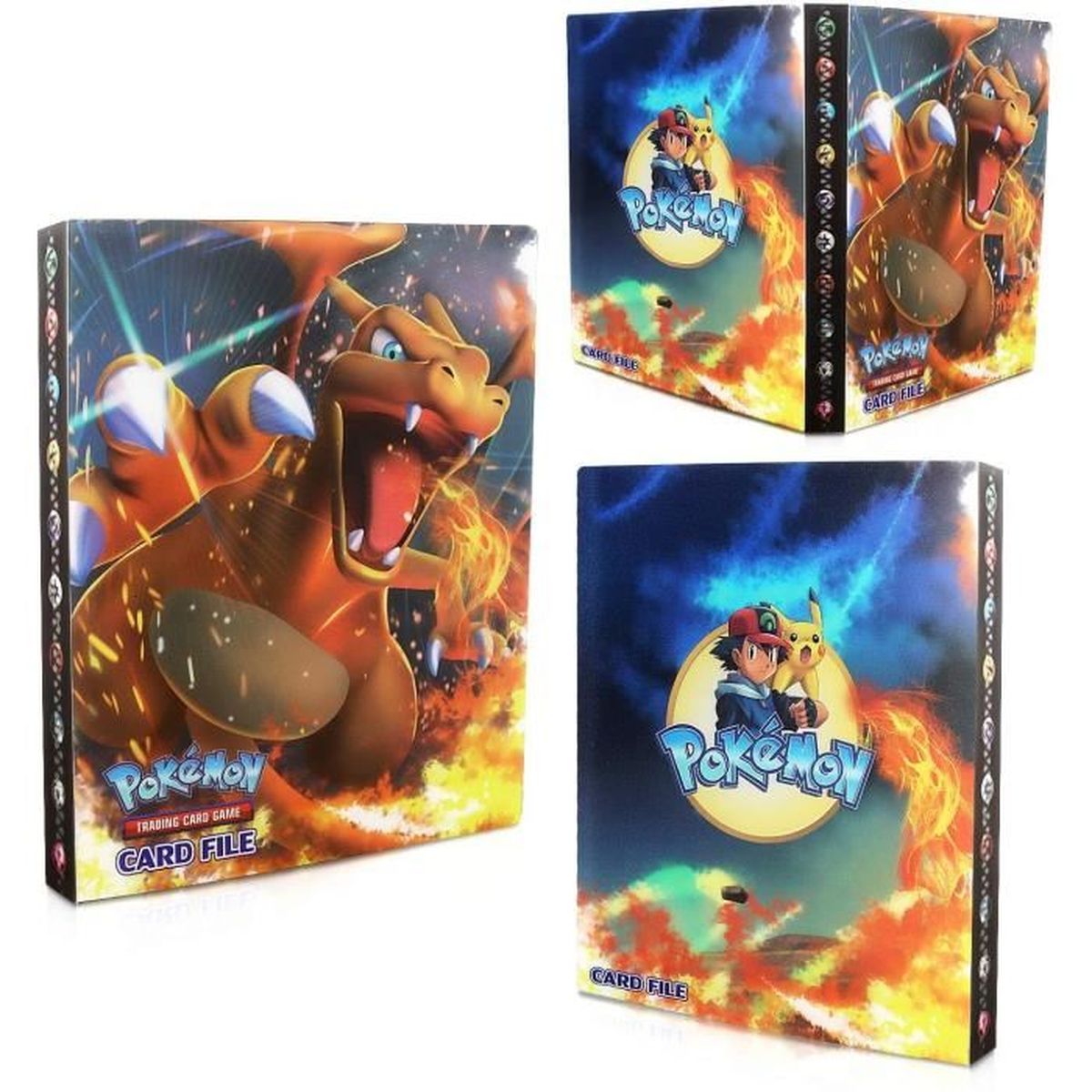 Classeur Pour Cartes Pokémon - 30 Pages, 240 Cartes Capacité, Plastique Transparent - Protection Collection - 2