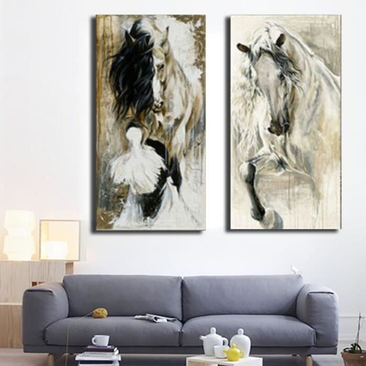 Tableau Toile Chevaux Achat Vente Tableau Toile Chevaux Pas