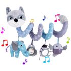 MINGMEI Jouets pour poussettes,Jouets Suspendus D'ornement De Berceau De Landau, Jouet en Spirale De Poussette De Lit De Bébé Gris