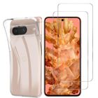 Coque Transparent pour Google Pixel 8 et 2 Films Verre Trempé Protection Ecran Phonillico®