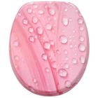 SANILO Abattant WC frein de chute soft close Pink Flower - Finition de haute qualité - Fixation facile