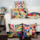 ZHIKE 6 Pcs Housses de Coussin Multicolores Géométrique pour Canapé Oreillers 45x 45cm