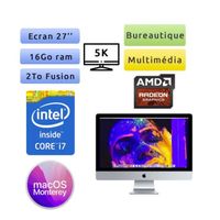 Apple iMac 27'' Retina 5K A1419 (EMC 3070) i7 16Go 2To - iMac18,3 - 2017 - Unité Centrale Aluminium