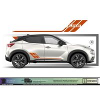 Nissan Juke Bandes latérales - ORANGE - Kit Complet - Tuning Sticker Autocollant Graphic Decals