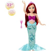 Poupée Ariel Disney Princesses - Ma Meilleure Amie - 80 cm - Articulée avec Accessoires