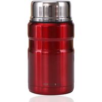 TD® Bouteille isotherme porte aliment - 710ml - Rouge - Bouteille isotherme conservation aliments chaud froid volume 710 ml rouge 
