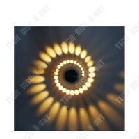 TD® Applique Murale moderne- Lampe en spirale créative ronde 1w 3w - Décoration Créative - Eclairage - Salons Chambres hôtels Halls