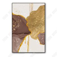 TD® Peinture décorative moderne nordique ligne abstraite toile peinture canapé fond mur doré suspendu peinture encadrée abstraite