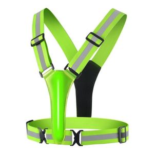 Gilet Cyclisme LED Réfléchissant Shenkey Avec Clignotants – USB Rechargeable (Neuf)