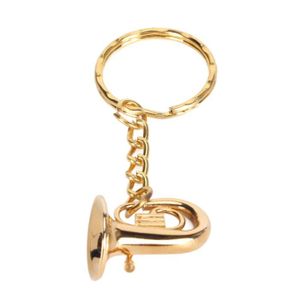 TUBA Atyhao Porte-clé trombone en laiton miniature, cadeau musicaux