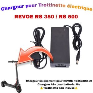 PIECES DETACHEES TROTTINETTE ELECTRIQUE Chargeur 42v pour trottinette électrique - Revoe -