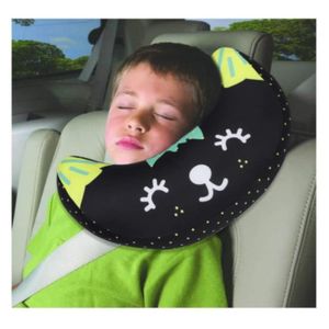 Couverture de coussin de ceinture de voiture empêcher le frottement  universel en cuir de Fiber conduite confortable pour sac à enfants  poussette Beige
