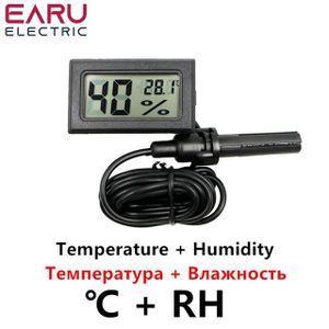MESURE THERMIQUE Therye.com-Mini capteur numérique LCD pour voiture,capteur d'humidité et de température,jauge,hygromètre,pyromètre- Black[F3132]
