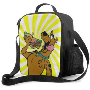 LUNCH BOX - BENTO  Sac à Lunch Personnalisé Scooby Doo - Noir - Adulte - Rectangulaire - Contemporain - Design