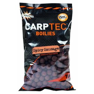 APPAT ANIMAUX Bouillettes Dynamite Baits Carptec Spicy Sausage – 1kg - marron - 15 mm