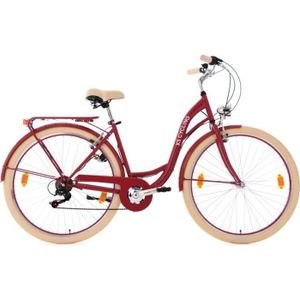 VÉLO DE VILLE - PLAGE Vélo pour dame28'' Balloon rouge TC 48 cm KS Cycling